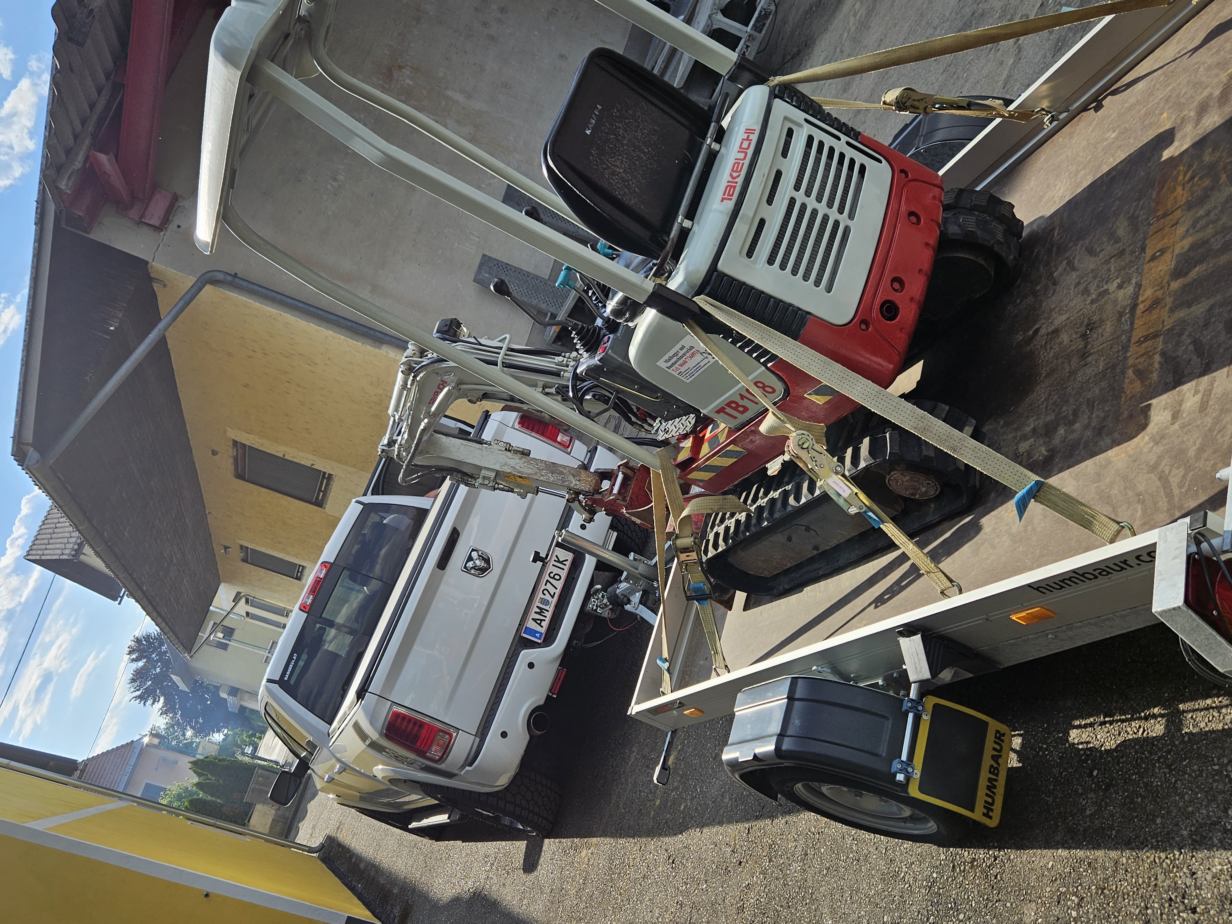 Transportpauschale Minibagger